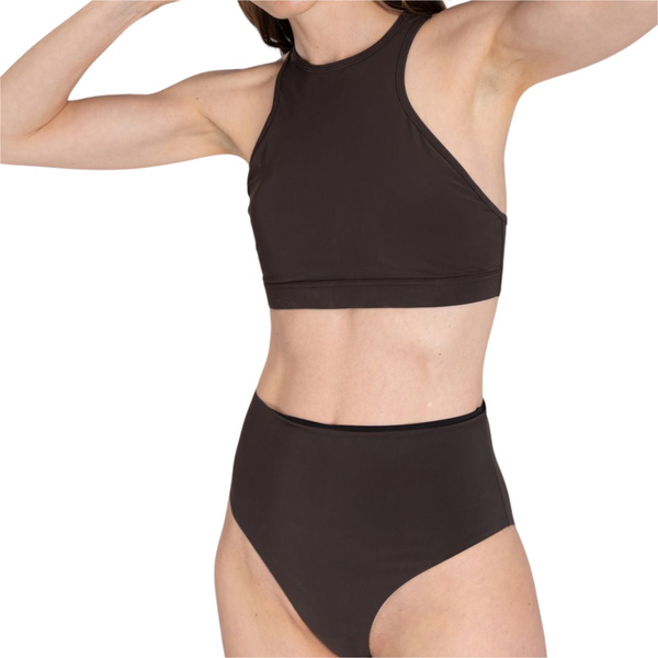 2026 Wallien Womens Bikini Bottom High Waist 102036001 - Coffee